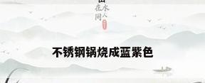 不锈钢锅烧成蓝紫色