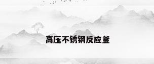 高压不锈钢反应釜