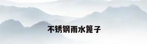 不锈钢雨水篦子
