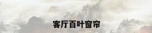 客厅百叶窗帘