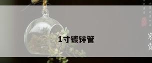 1寸镀锌管