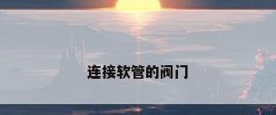 连接软管的阀门