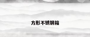 方形不锈钢箱