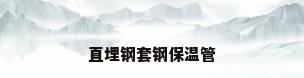 直埋钢套钢保温管
