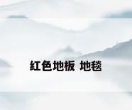 红色地板 地毯