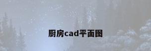 厨房cad平面图
