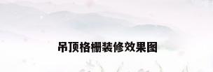 吊顶格栅装修效果图