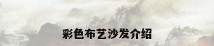 彩色布艺沙发介绍