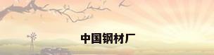 中国钢材厂