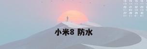 小米8 防水
