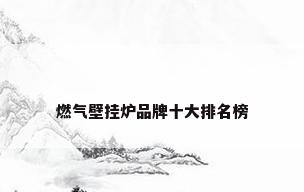燃气壁挂炉品牌十大排名榜