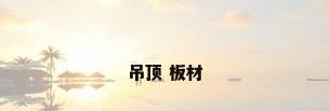 吊顶 板材