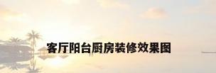 客厅阳台厨房装修效果图