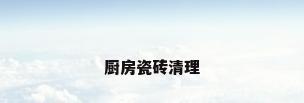 厨房瓷砖清理