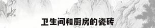 卫生间和厨房的瓷砖