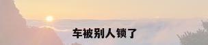 车被别人锁了