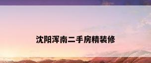 沈阳浑南二手房精装修