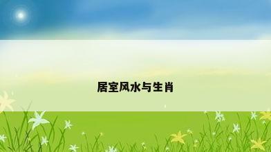 居室风水与生肖