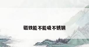 磁铁能不能吸不锈钢