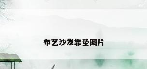 布艺沙发靠垫图片