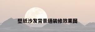 壁纸沙发背景墙装修效果图