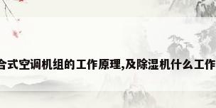 组合式空调机组的工作原理,及除湿机什么工作的?