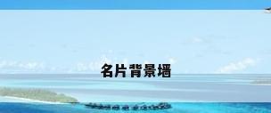 名片背景墙