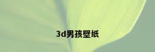 3d男孩壁纸