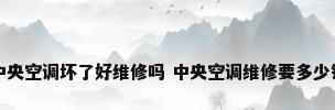 中央空调坏了好维修吗 中央空调维修要多少钱