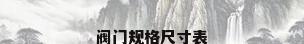 阀门规格尺寸表