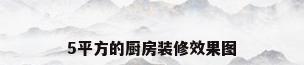 5平方的厨房装修效果图