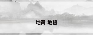 地面 地毯