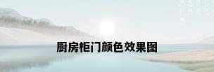 厨房柜门颜色效果图