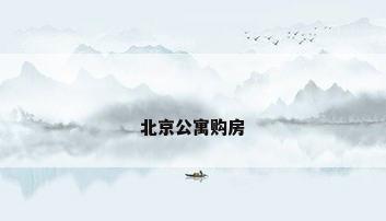 北京公寓购房