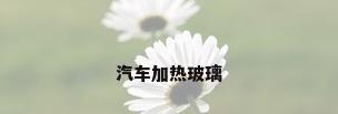 汽车加热玻璃