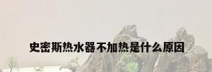 史密斯热水器不加热是什么原因