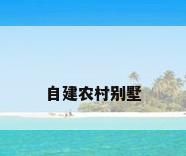 自建农村别墅