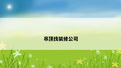 吊顶找装修公司