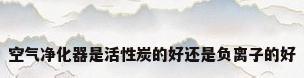 空气净化器是活性炭的好还是负离子的好
