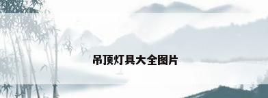 吊顶灯具大全图片