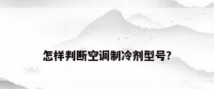 怎样判断空调制冷剂型号?