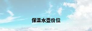 保温水壶价位