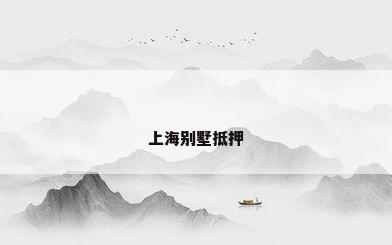 上海别墅抵押