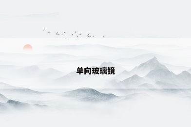 单向玻璃镜