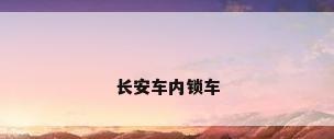 长安车内锁车