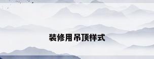 装修用吊顶样式