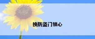 换防盗门锁心