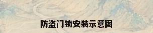防盗门锁安装示意图