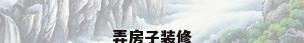 弄房子装修