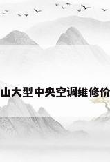 昆山大型中央空调维修价格